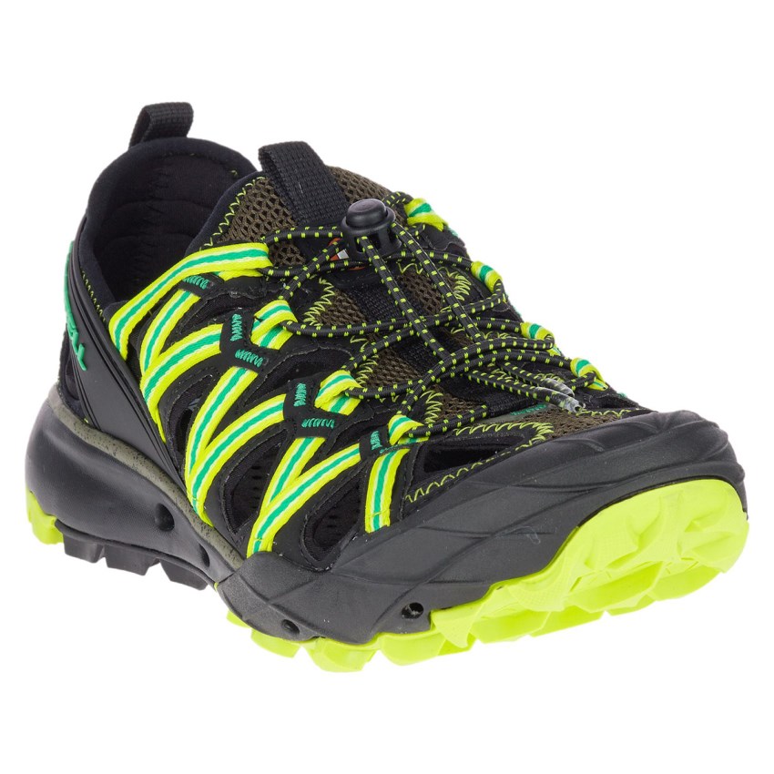 Sandales Merrell Choprock Sieve Noir/Vert Homme | L.H.OWQH